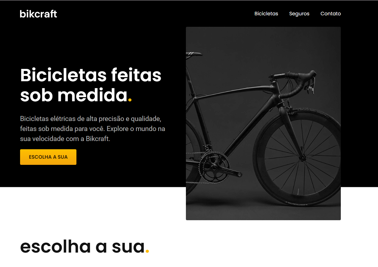 preview projeto Bikcraft