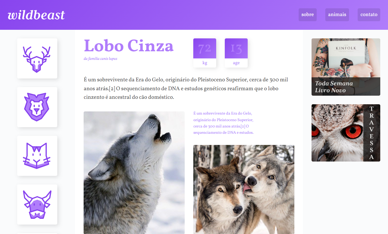 preview projeto Wildbeast