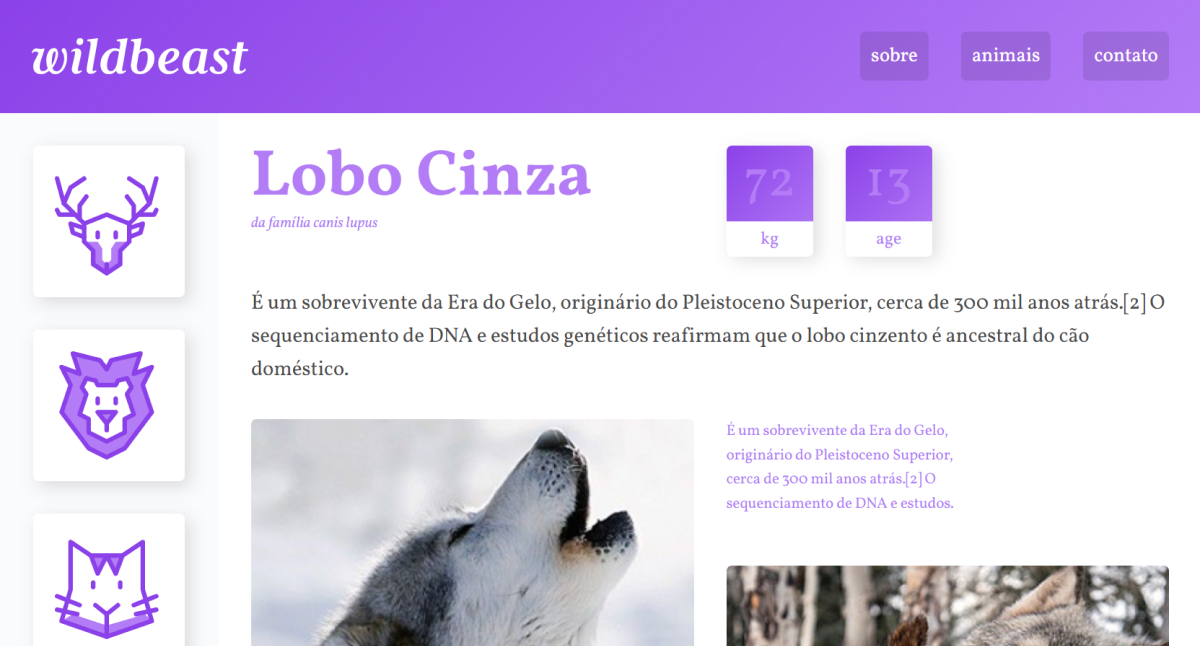 Preview do projeto Wildbeast